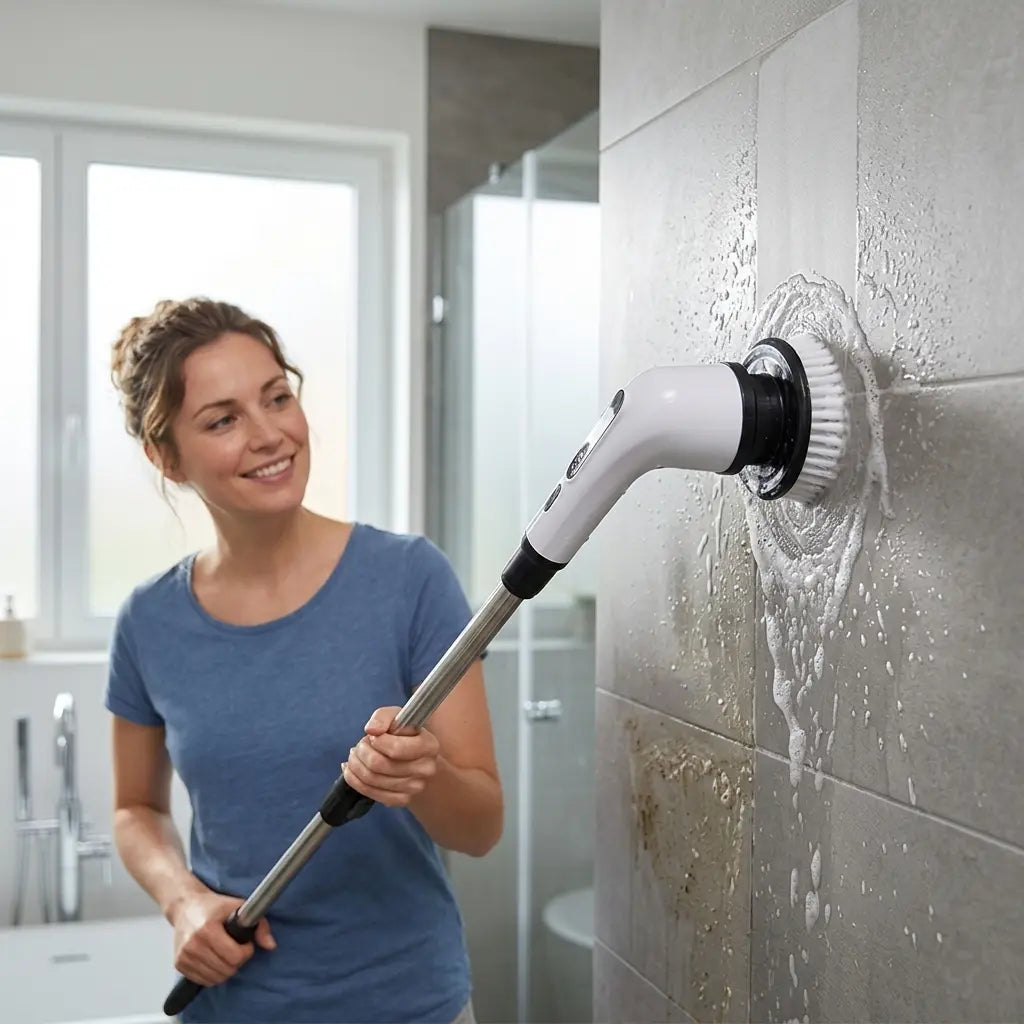 How to Deep Clean Your Bathroom with an Electric Spin Scrubber