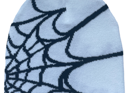 Y2K Unisex Spiderweb pattern Knitted beanie