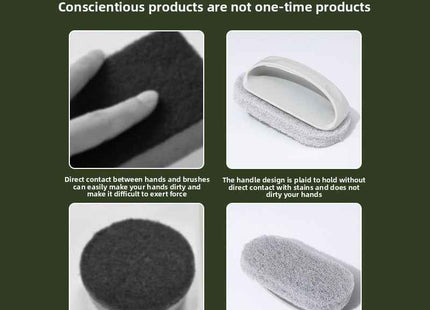 Replaceable Sponge Cleaning Brush for Kitchen and Bathroom