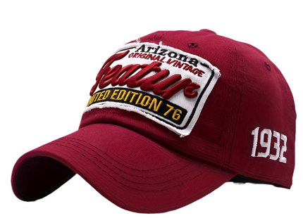 Vintage “Featur” - Embroidered Baseball Cap