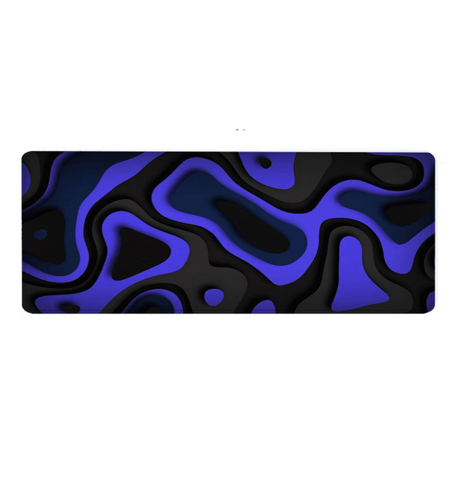Abstract Swirly purple Large Mouse Pad