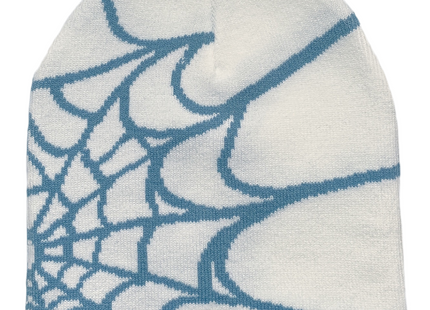 Y2K Unisex Spiderweb pattern Knitted beanie