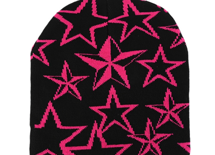 Y2K Unisex Star Pattern Knitted Beanie