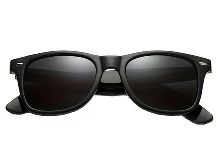 Unisex Retro-Style Black Frame Shades