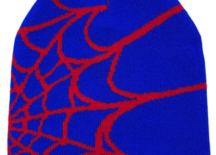 Y2K Unisex Spiderweb pattern Knitted beanie
