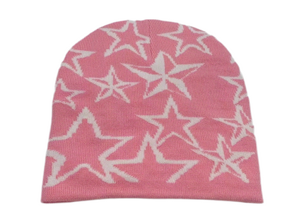 Y2K Unisex Star Pattern Knitted Beanie