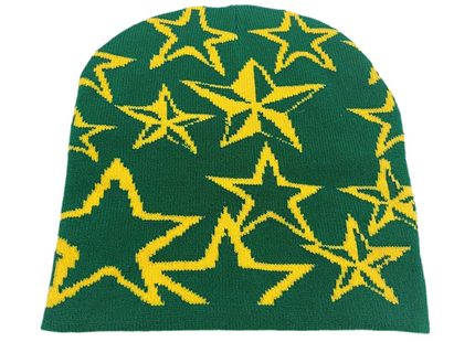 Y2K Unisex Star Pattern Knitted Beanie