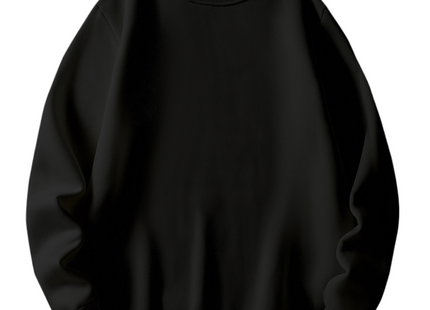 All-match Men's Casual Solid Crew Neck Sweatshirt For Fall Winter Outdoor Sports