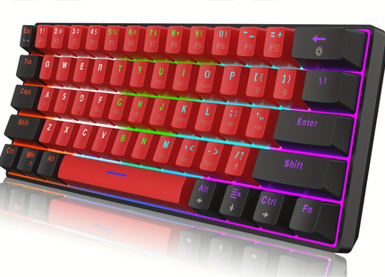 SNPURDIRI 60% Wired Mechanical Gaming Keyboard