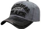 Black Brim + Light Gray Hat