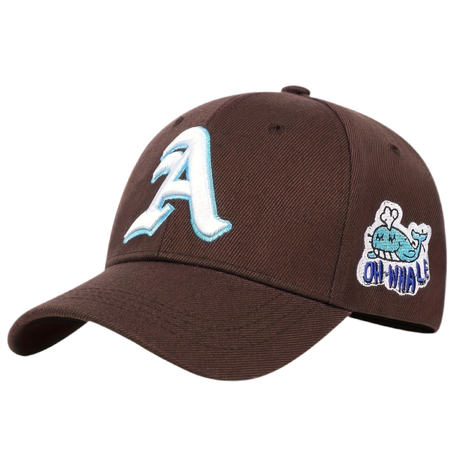 Classic Hippie Embroidery Letter A Baseball Cap