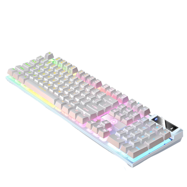 YINDIAO - Silvery Carved Game Keyboard