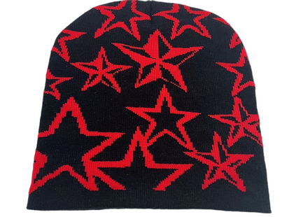Y2K Unisex Star Pattern Knitted Beanie