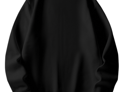 All-match Men's Casual Solid Crew Neck Sweatshirt For Fall Winter Outdoor Sports