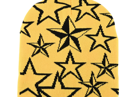 Y2K Unisex Star Pattern Knitted Beanie