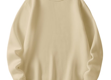 All-match Men's Casual Solid Crew Neck Sweatshirt For Fall Winter Outdoor Sports