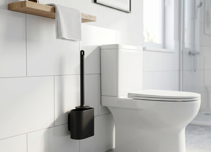 Silicone Toilet Brush with Wall Mount WSGenie