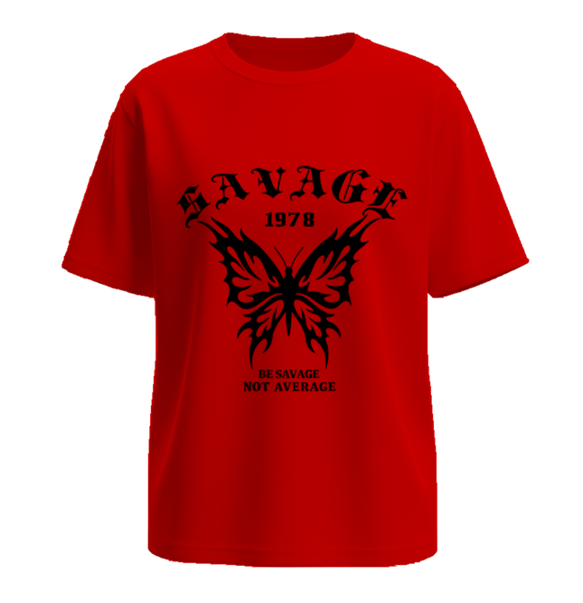 'Savage Not Average' Butterfly T-Shirts