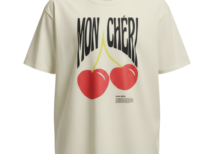 Womens 'MON CHERI' Design Short Sleeve T-Shirt