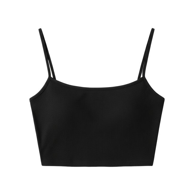 Women's Sling One-Shoulder  Back Slim-Fit Short Cropped Vest