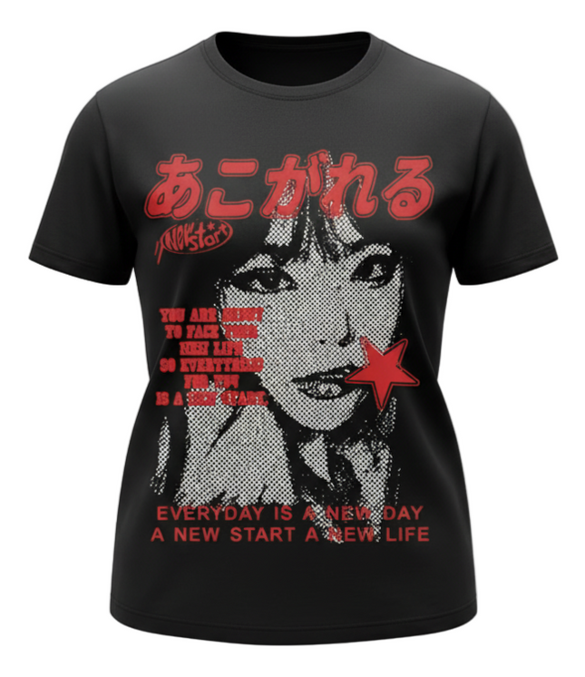 Y2K "New Start" Crew Neck T-Shirt