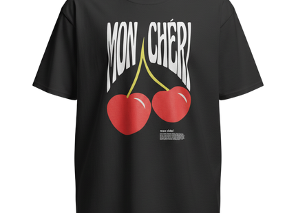 Womens 'MON CHERI' Design Short Sleeve T-Shirt