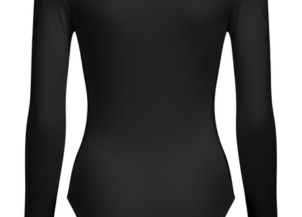 Solid Crew Neck Skinny Bodysuit