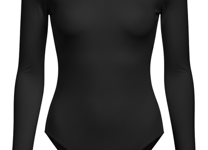 Solid Crew Neck Skinny Bodysuit