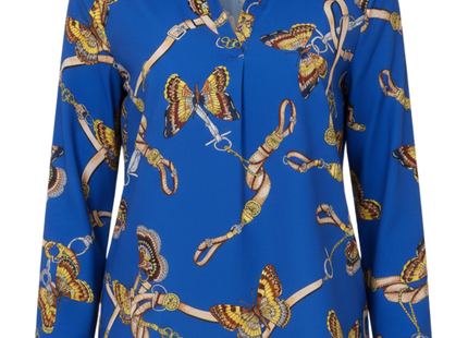 Women's Casual Butterfly Print Long Sleeve Shirt, Assorted Prints