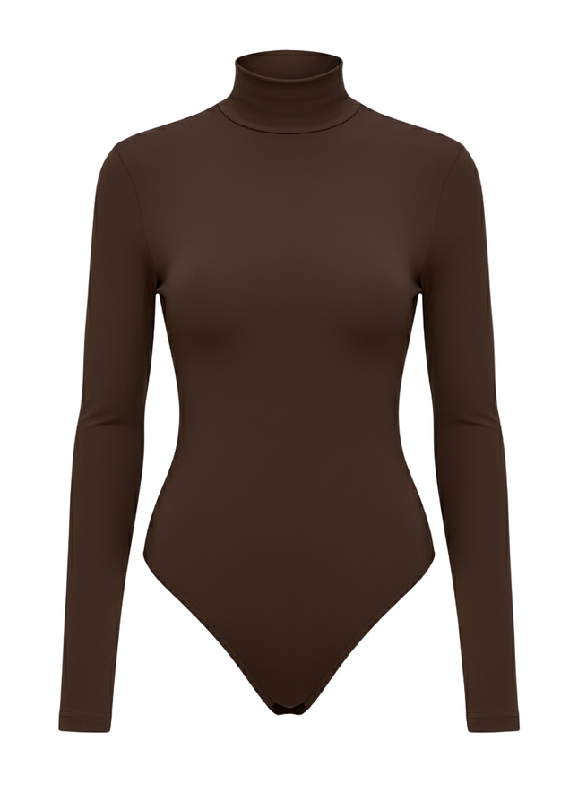 Women's Mock Turtleneck Rayon Jumpsuit