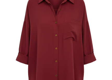 Women's Dropped Shoulder Bat Shirt Casual Long Sleeve Shirt