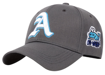 Classic Hippie Embroidery Letter A Baseball Cap