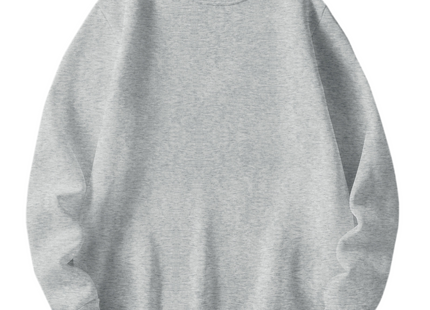 All-match Men's Casual Solid Crew Neck Sweatshirt For Fall Winter Outdoor Sports