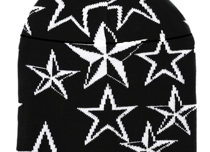 Y2K Unisex Star Pattern Knitted Beanie