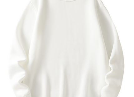 All-match Men's Casual Solid Crew Neck Sweatshirt For Fall Winter Outdoor Sports