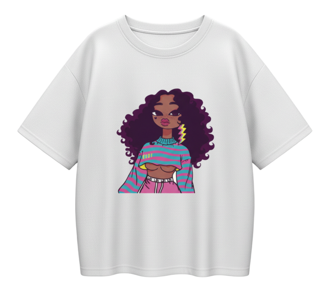 Black girls print Design short sleeve Tshirts