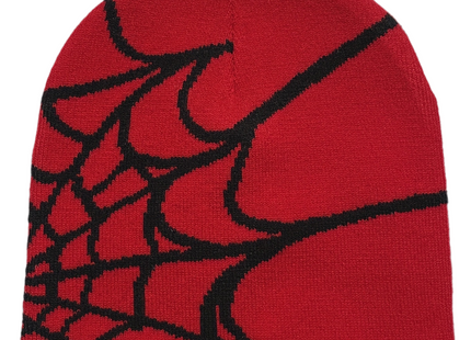 Y2K Unisex Spiderweb pattern Knitted beanie