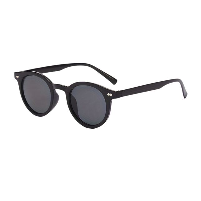 Shadez - Retro-Style Black Frame Sun Glasses (Unisex)