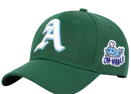 Classic Hippie Embroidery Letter A Baseball Cap