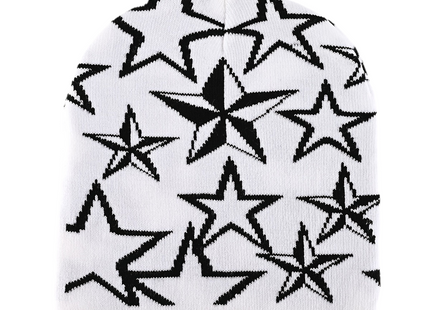 Y2K Unisex Star Pattern Knitted Beanie