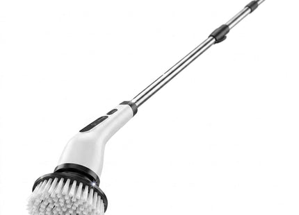 Cordless Electric Spin Scrubber with extendable handle and 8 brush heads by WSGenie