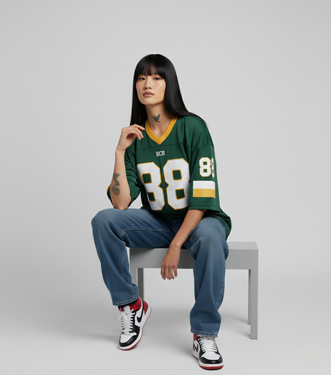 Oversized Mesh "88" Jersey