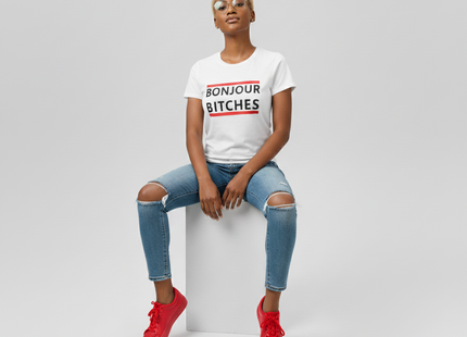 'BONJOUR BI****ES' T-Shirt (W/B)