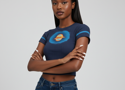 Aesthetic Graphic T Shirts Women Flower Print O Neck Tee