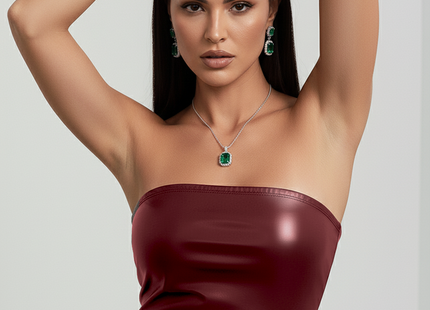 Strapless Faux Leather Tube Top