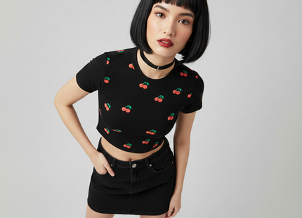 Black Cherry Crop Top