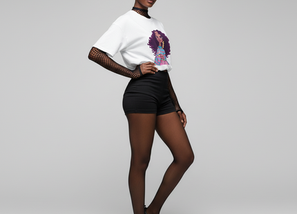 Black girls print Design short sleeve Tshirts