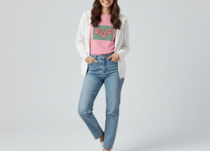 Womens 'Three little Pigs' Design Multi-colour TShirts