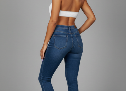 High Neck Roll Knitted Backless Front Cropped Top