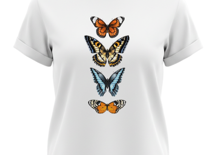 Crew Neck Casual Printed T-shirt For Women